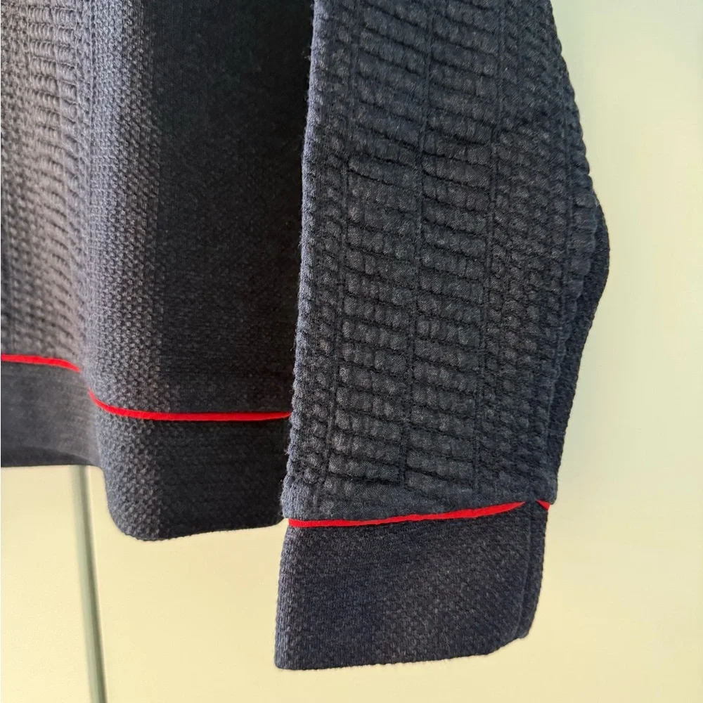 Zara Dark Blue Textured Sweater size M - Picture 7 of 7